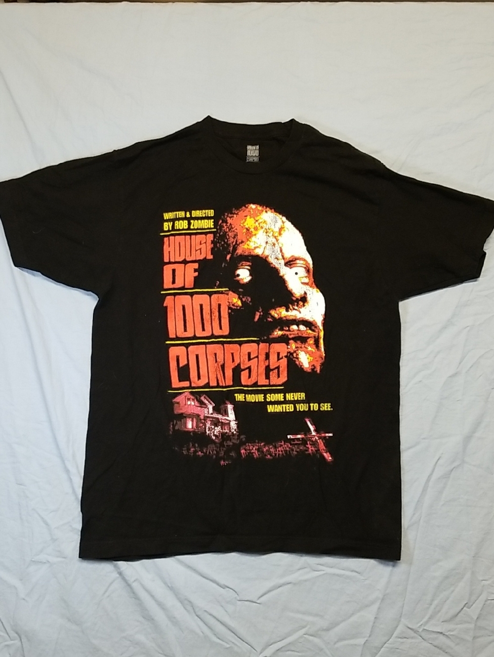 House of 1000 Corpses Rob Zombie Movie Promo Graphic Crewneck T-Shirt